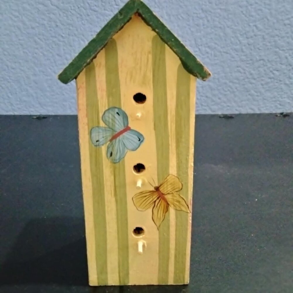 Tracy Porter Garden Birdhouse Ornament/Figurine, Stamped 1997